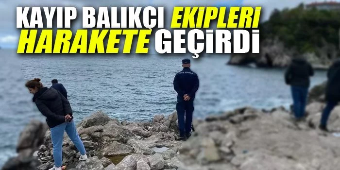 Zonguldak’ta Liman Arkasında Kayalıkların Kenarında Duran Kayıp Balıkçı Ekipleri Harakete Geçirdi!!