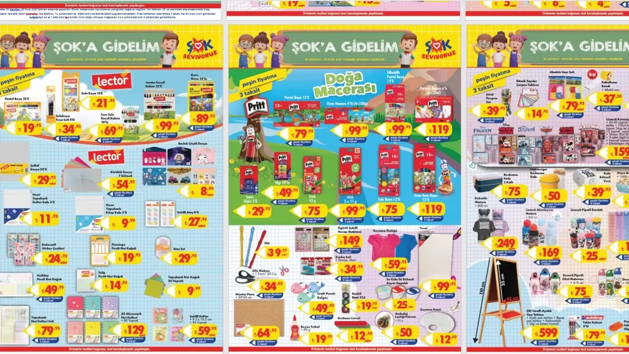 ŞOK Market Cumartesi Fırsatları Kataloğu Yayınlandı! 23 Ağustos 2025’te Kırtasiye Ürünlerinde Büyük İndirim 3