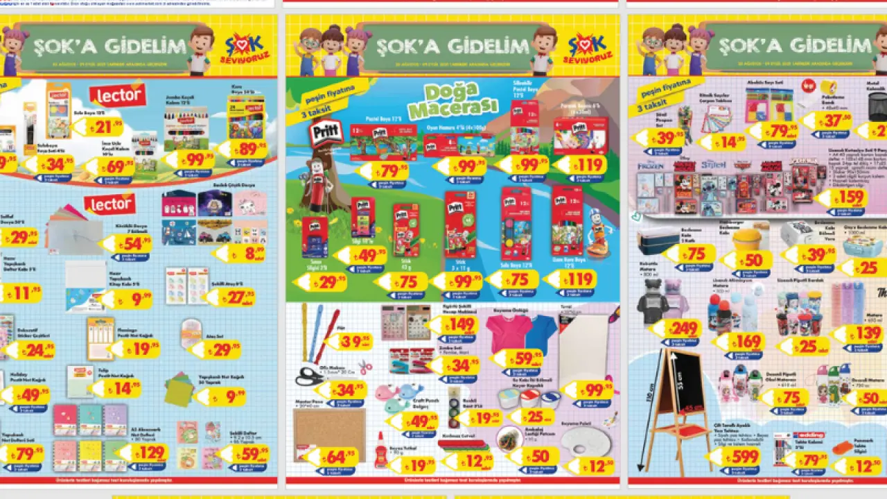 ŞOK Market Cumartesi Fırsatları Kataloğu Yayınlandı! 23 Ağustos 2025’te Kırtasiye Ürünlerinde Büyük İndirim 1