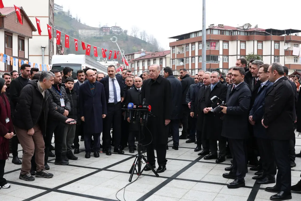 Cumhurbaşkanı Erdoğan'ın Rize Ziyaretinden Kareler 6