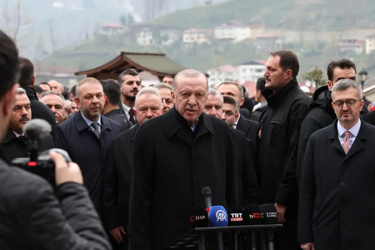 Cumhurbaşkanı Erdoğan'ın Rize Ziyaretinden Kareler 5